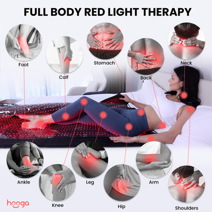 Red Light Therapy Blanket for Body, 2680 LEDs Red Near Infrared 660nm 850nm Full Body Pod, Wrap to Improve Sleep, Skin Health, Pain, Anti-Aging, Energy, Recovery, Performance. Full Body Coverage.